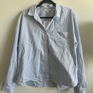 beachlunchlounge Light Blue Striped Shirt